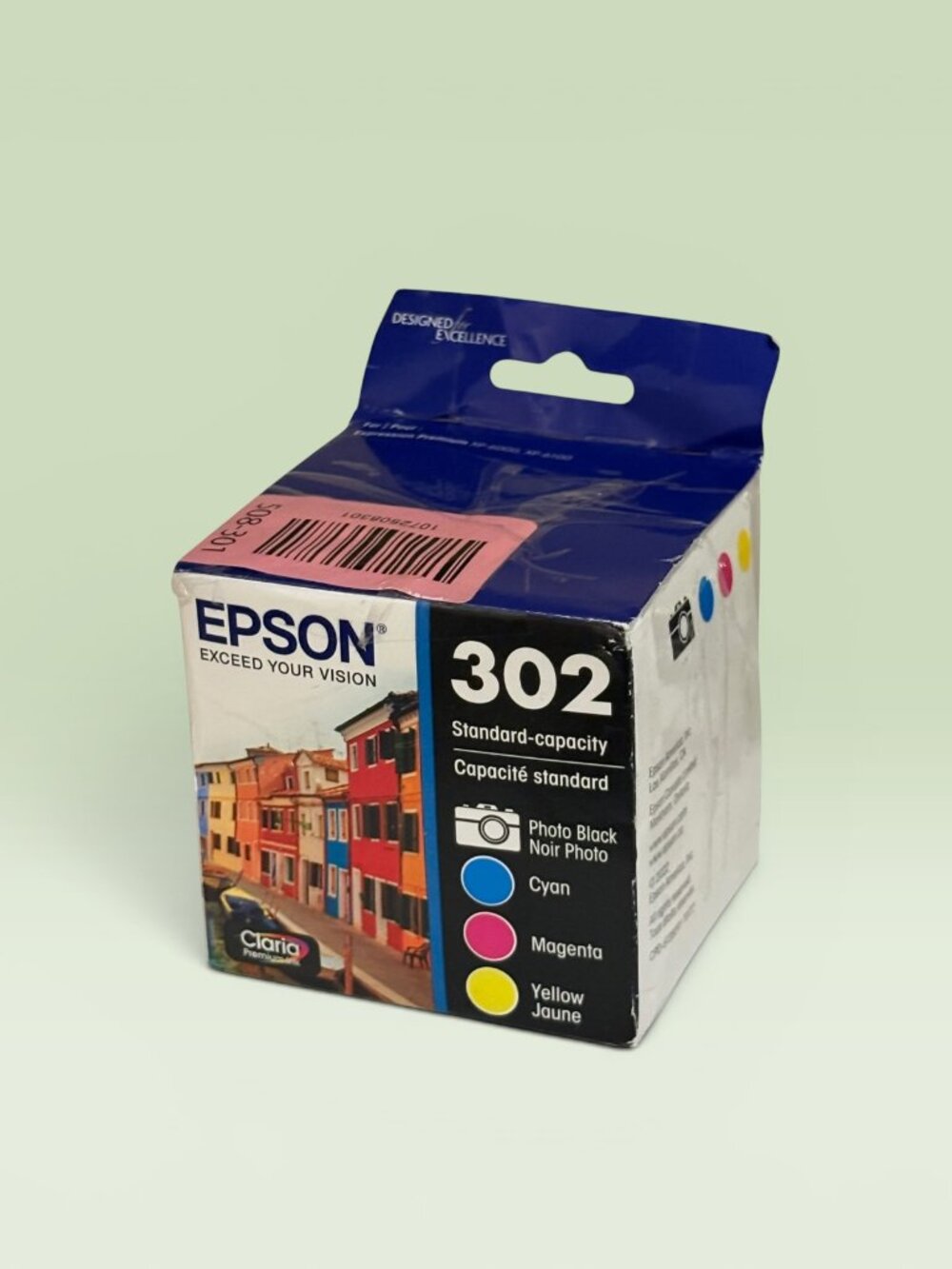 Genuine Epson 302 Ink Combo Pack OEM T302520 XP-6000 XP-6100 Exp 2027
